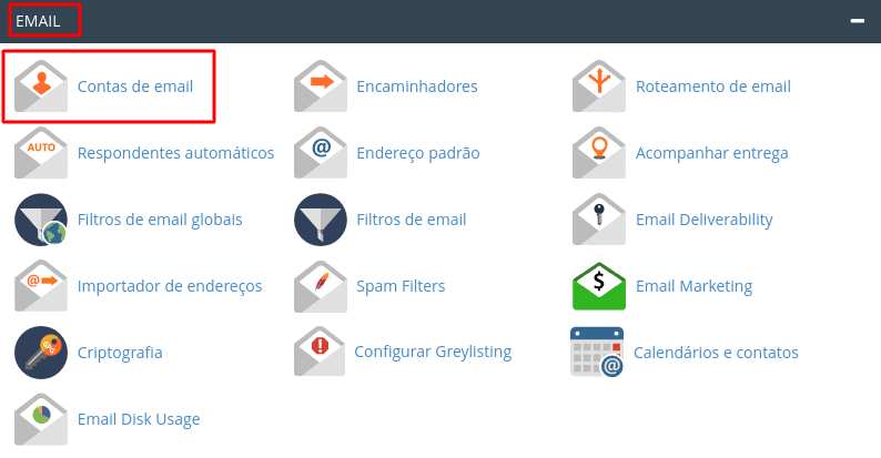 contas-de-email-cpanel