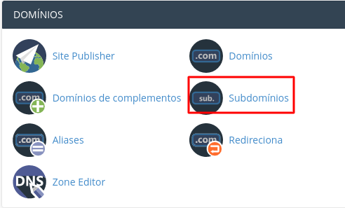 subdomínios-cpanel